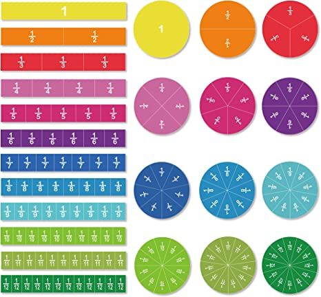 Pie Master Magnetic Maths Fraction Learning Students & Teachers Set