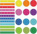 Pie Master Magnetic Maths Fraction Learning Students & Teachers Set