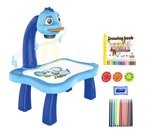 24 Patterns Projector Painting Desk Toy - Blue