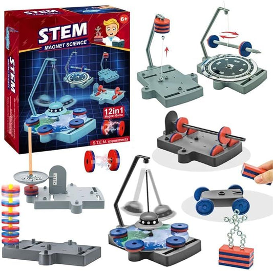 Stem Toy - Magnet Science - 12 in 1 Magnet Games