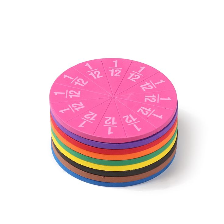 Pie Master Magnetic Maths Fraction Learning Students & Teachers Set