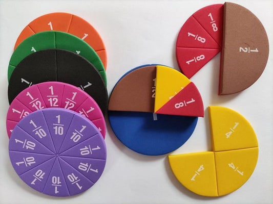 Pie Master Magnetic Maths Fraction Learning Students & Teachers Set