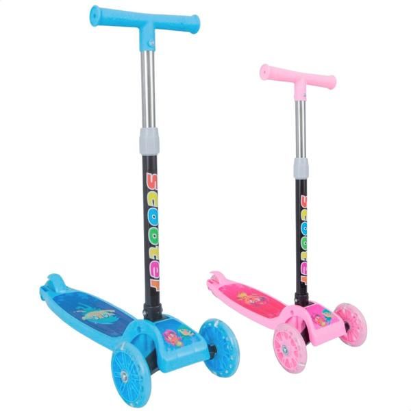 Folding Kids Scooter Tricycle Ride Toys with Flashing Light Wheels